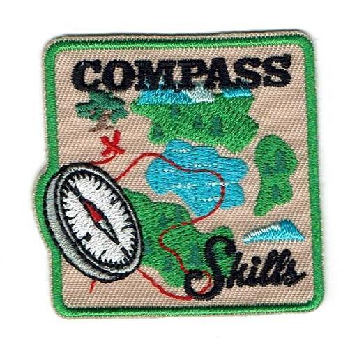 Girl Boy Cub COMPASS FUN reading orienteering Fun Patches Badges SCOUTS GUIDE