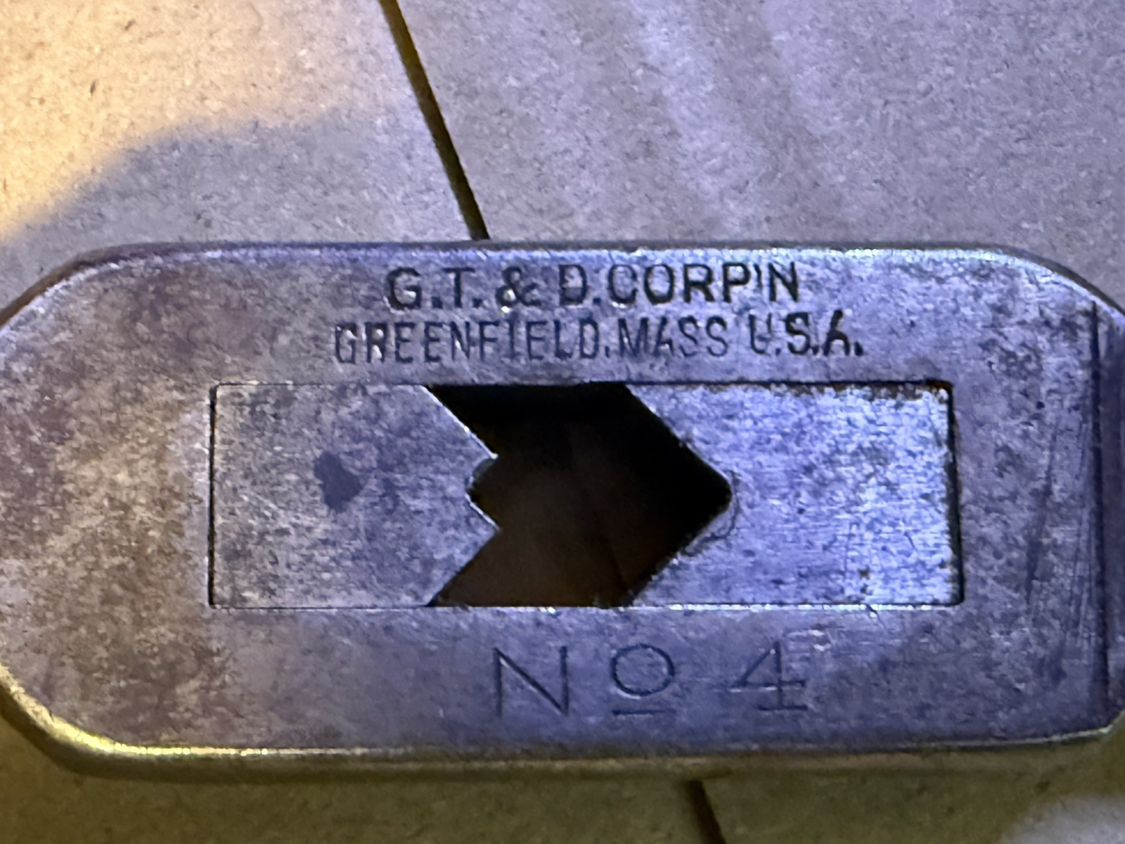 GTD Greenfield No. 4 Tap Handle Wrench Machinist Tool Vintage