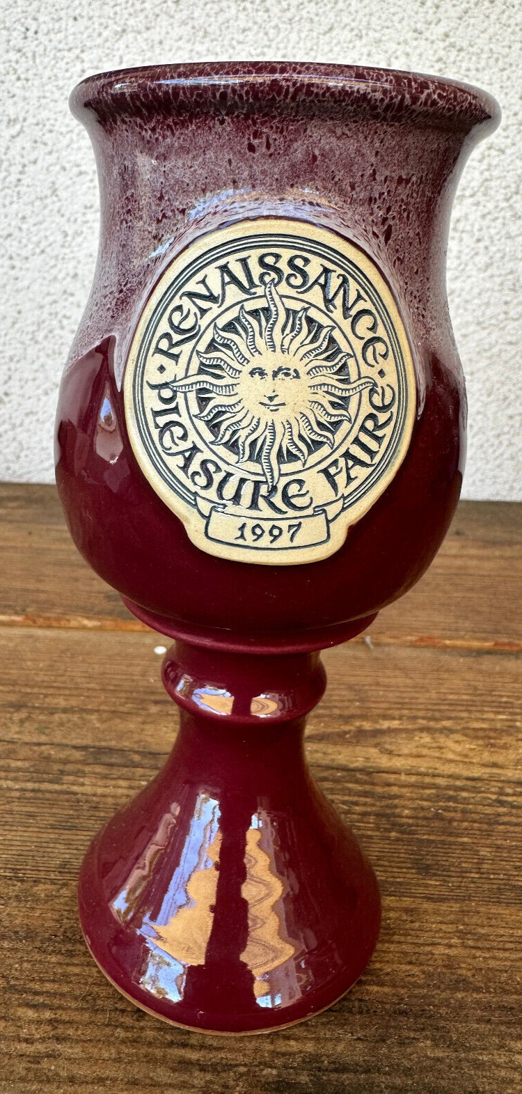Coffee Mug Cup Goblet Renaissance Pleasure Faire 1997 Ceramic Pottery 8 Coffee Mug Cup Goblet Renaissance Pleasure Faire 1997 Ceramic Pottery 8