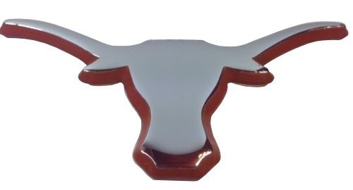 University of Texas Longhorns Metal Auto Emblem Chrome (Orange Trim) University of Texas Longhorns Metal Auto Emblem Chrome (Orange Trim)