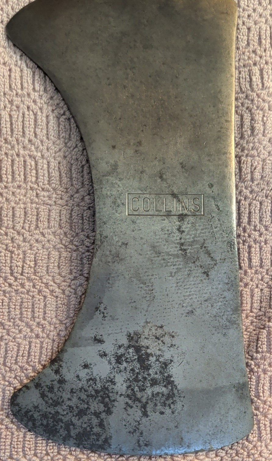 Vintage Stamped Collins Double Bit Axe Head 3lb 1oz