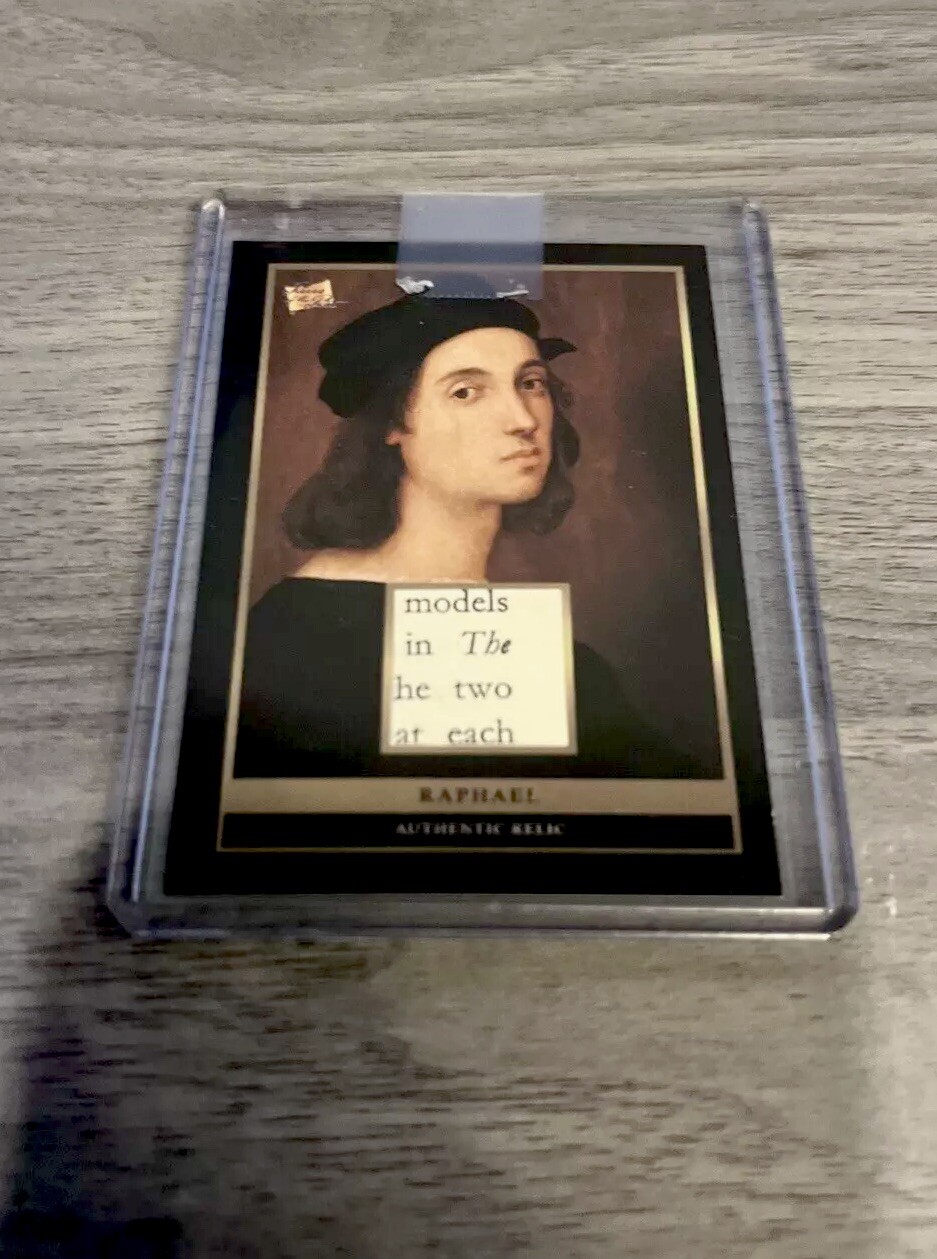2024 Pieces Of The Past ARTIST RAPHAEL Authentic Relic