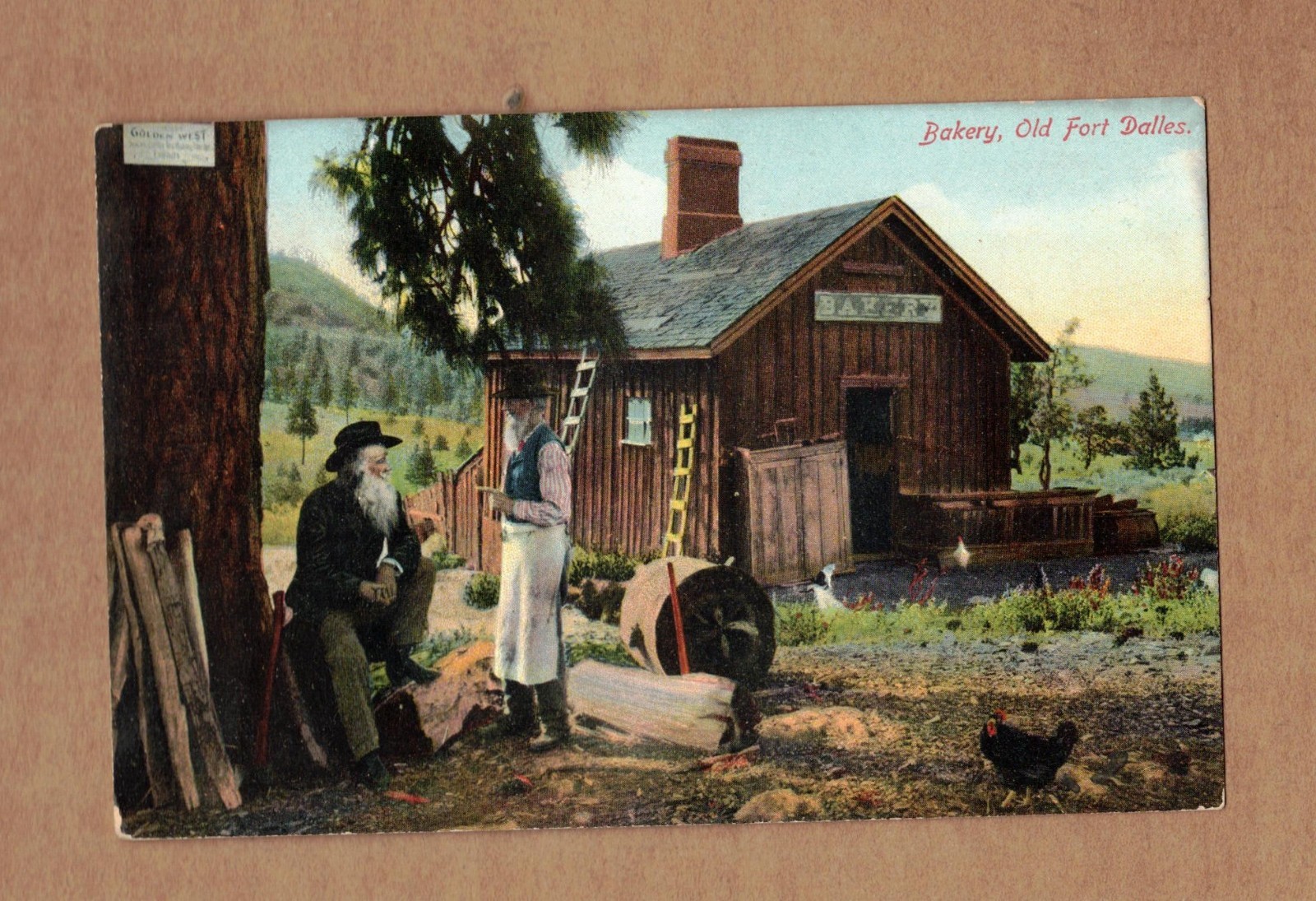 Bakery, Old Fort dalles Oregon, Joaquin Miller, Fred Binzer Vintage Postcard
