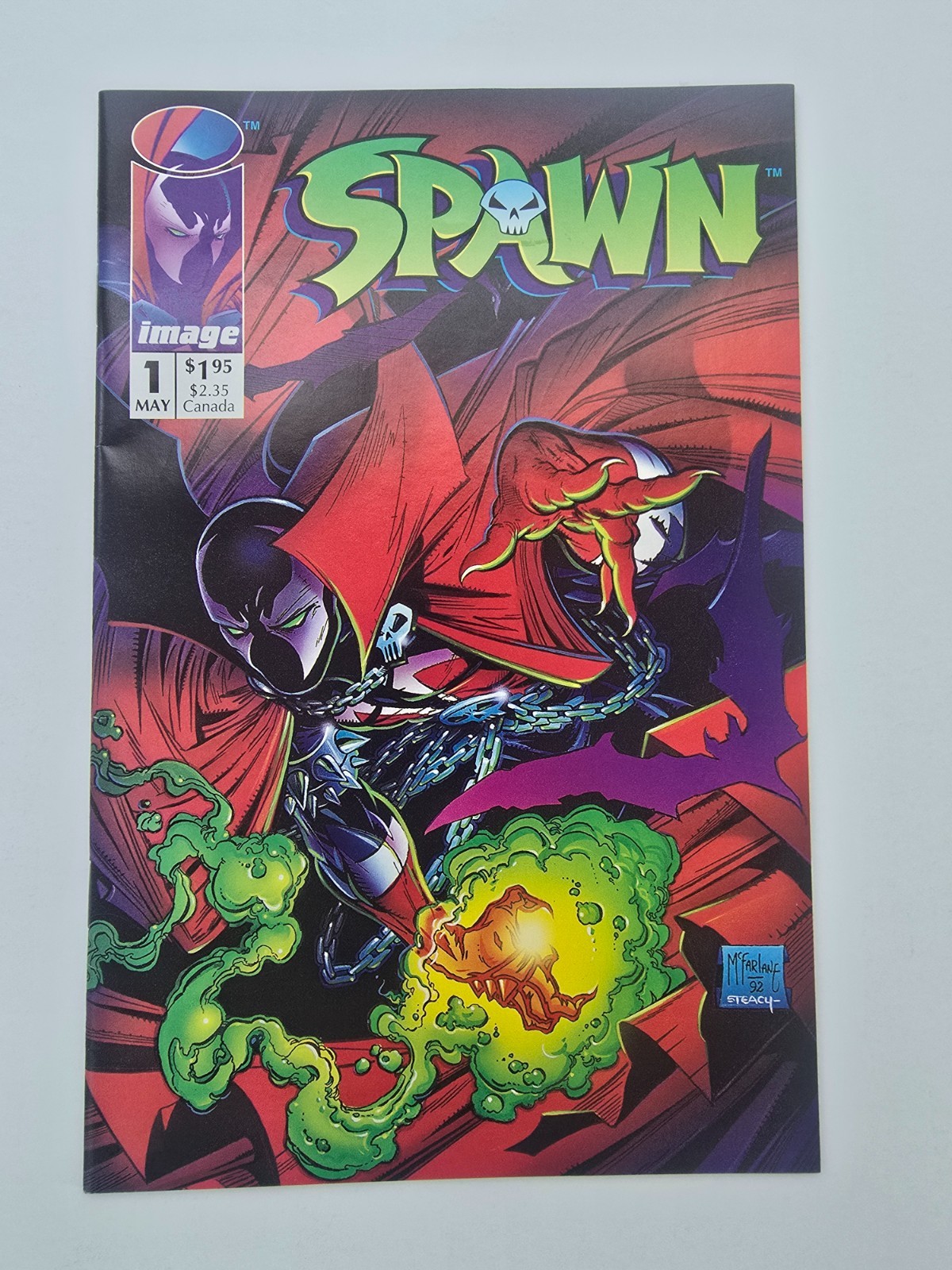 SPAWN #1 (1992) TODD McFARLANE COMIC BOOK High Grade