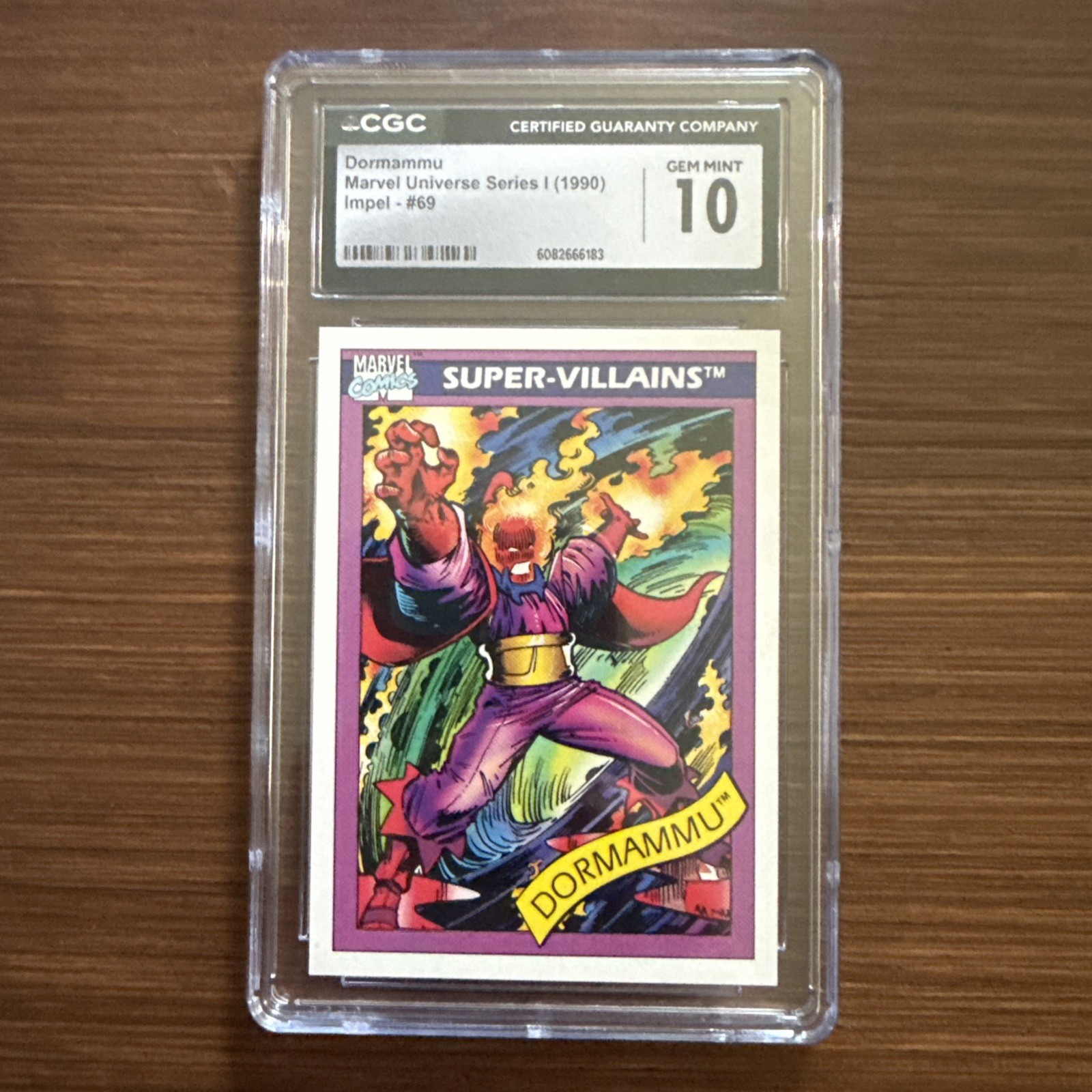 1990 IMPEL MARVEL UNIVERSE #69 DORMAMMU CGC 10 Not PSA - POP 2 1990 IMPEL MARVEL UNIVERSE #69 DORMAMMU CGC 10 Not PSA - POP 2