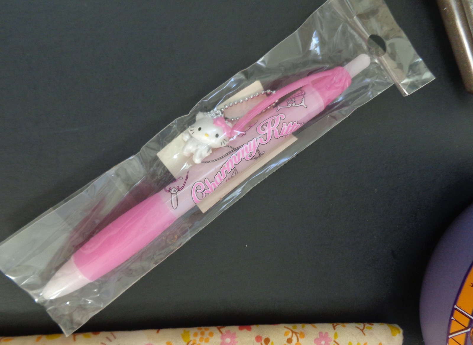 Sanrio Hello Kitty 2005 Vintage Charmmy Kitty Mechanical Pencil w/ Charm Japan