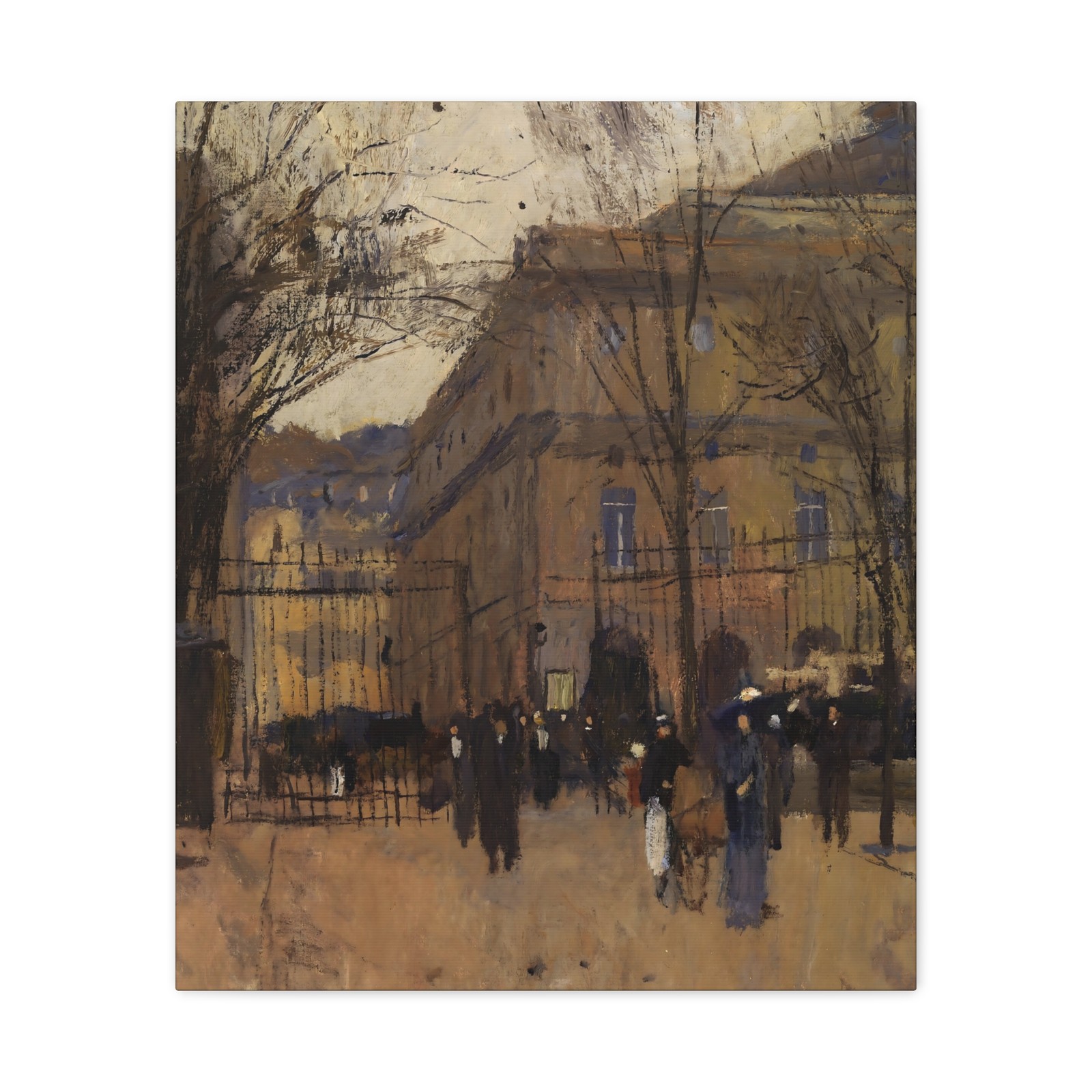 Frank Edwin Scott - L\' Odeon du Luxembourg - ca. 1911 - Canvas Wall Art