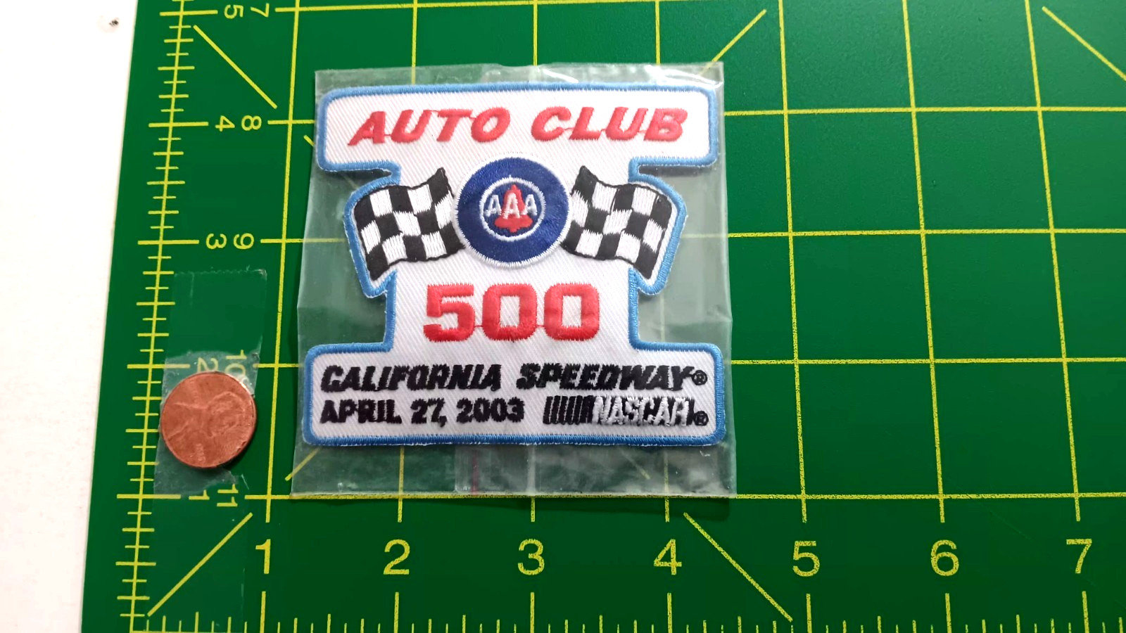 VINTAGE AUTO CLUB 500 IRON ON PATCH ORIGINAL OLD STOCK