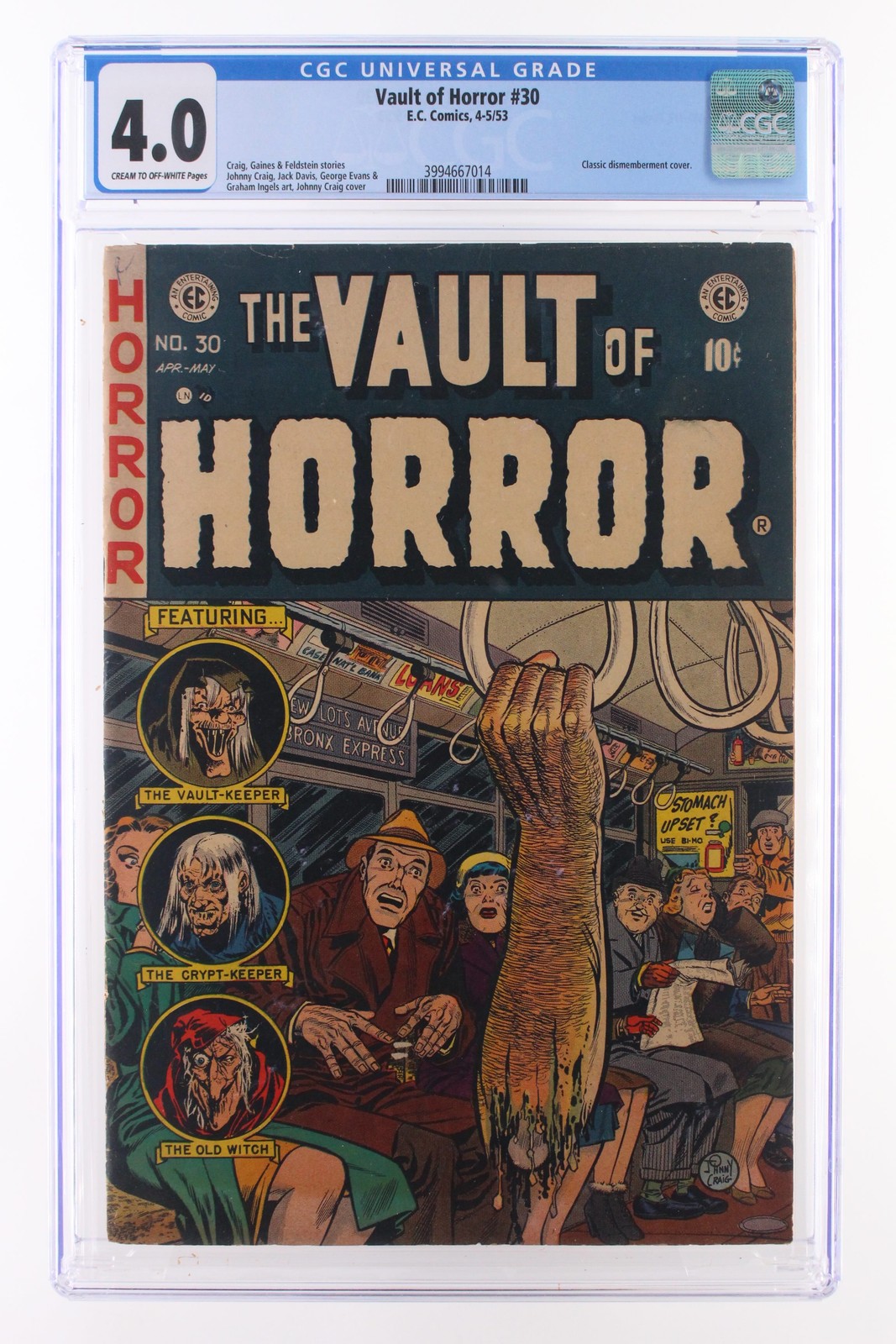 Tales from the Crypt #34 - E.C. Comics 1953 CGC 5.5 Ray Bradbury adaptation.