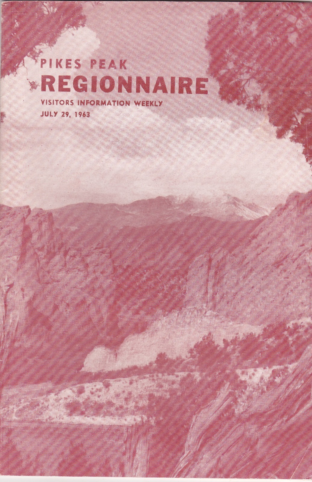 1963 Pikes Peak Region Visitors Guide Booklet