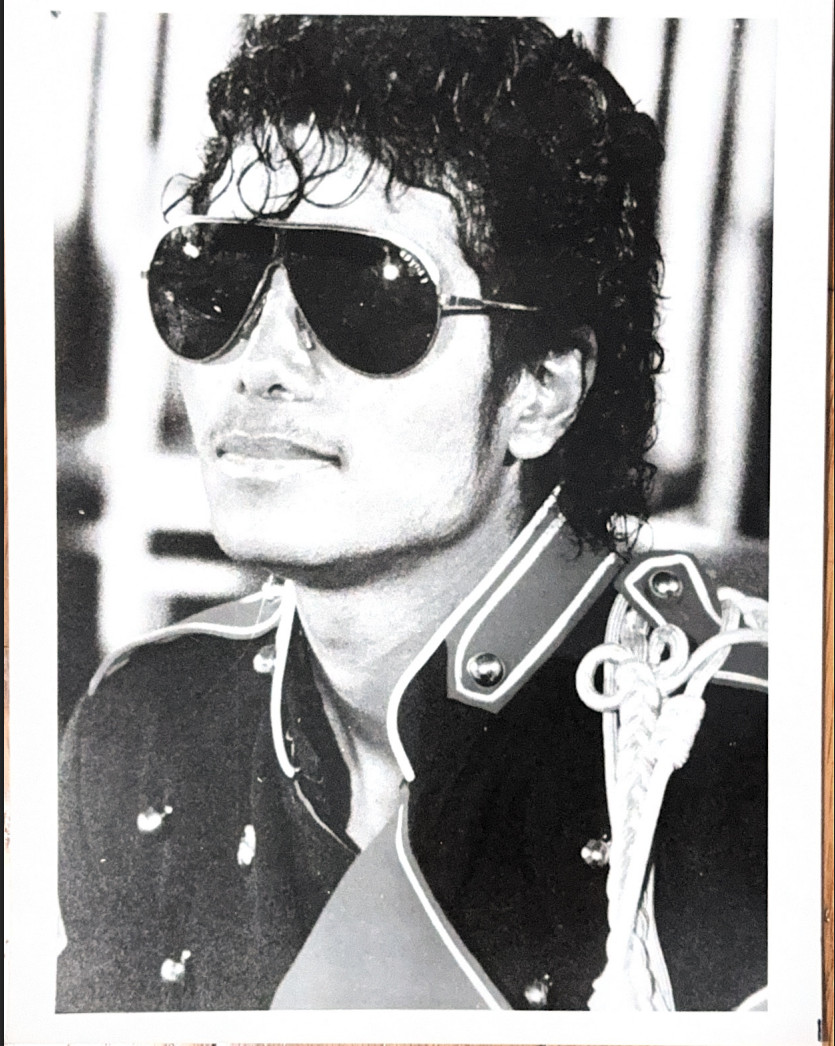 Vintage Michael Jackson Promotional Headshot Photo Vintage Michael Jackson Promotional Headshot Photo
