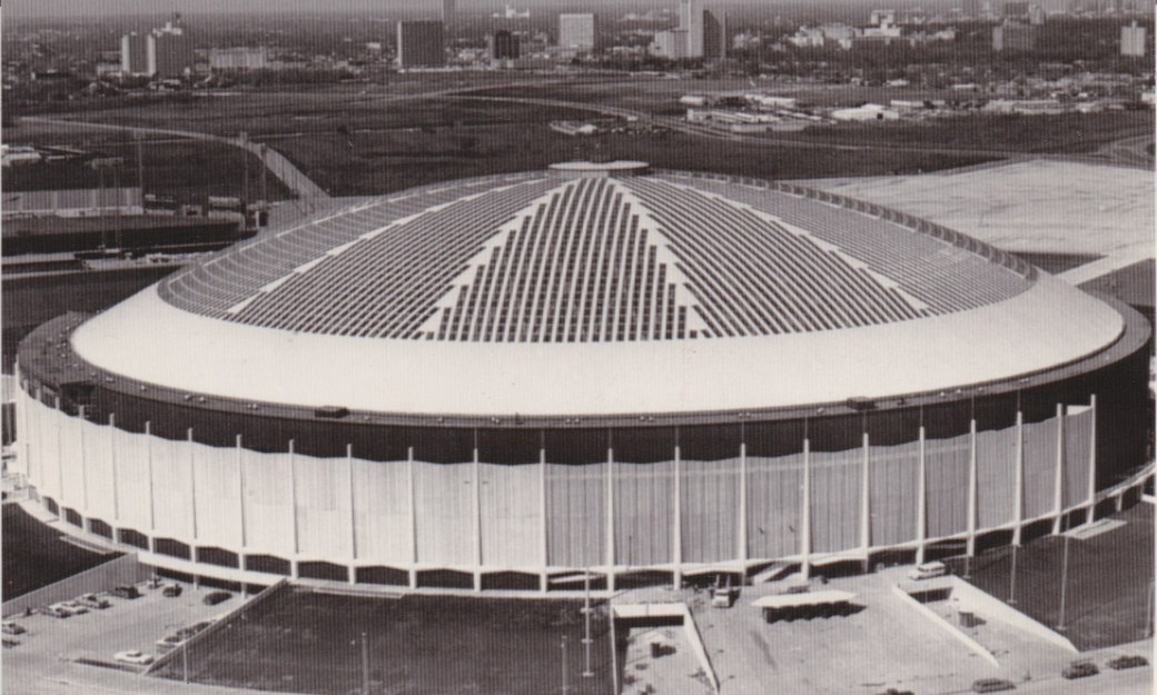 1965 Press Photo Aerial View of the Astrodome in Houston, Texas
