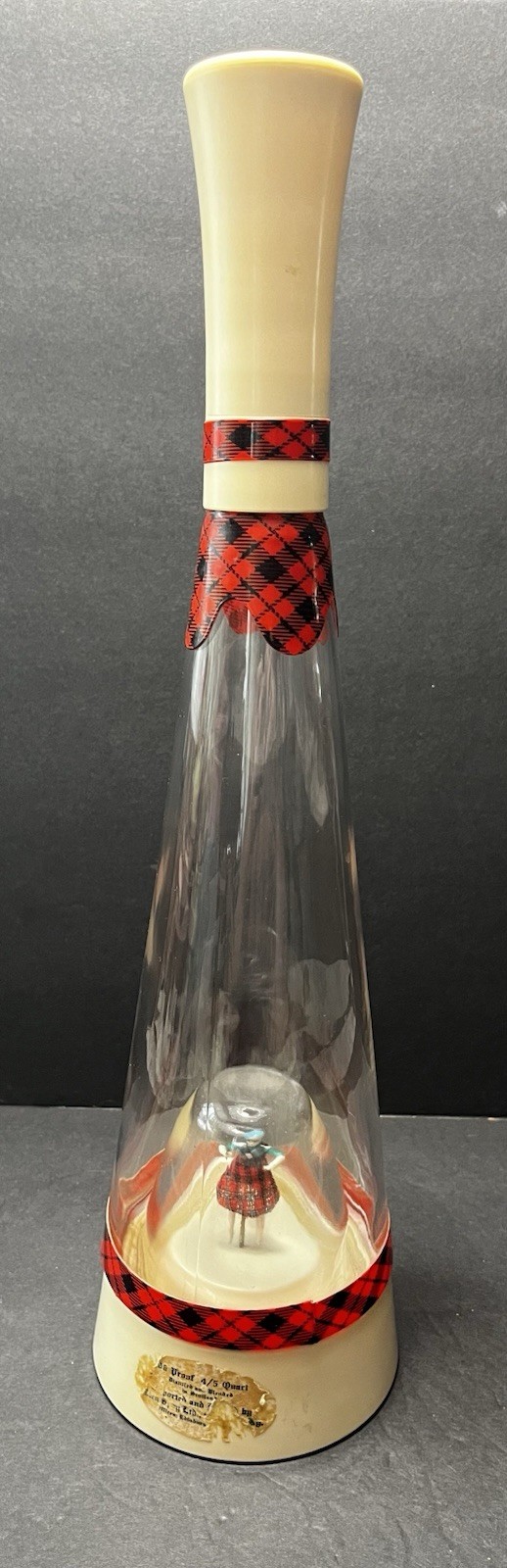 Vintage MCM ‘Annie Laurie” Musical Decanter Bottle Scottish Irish Dancer WORKS