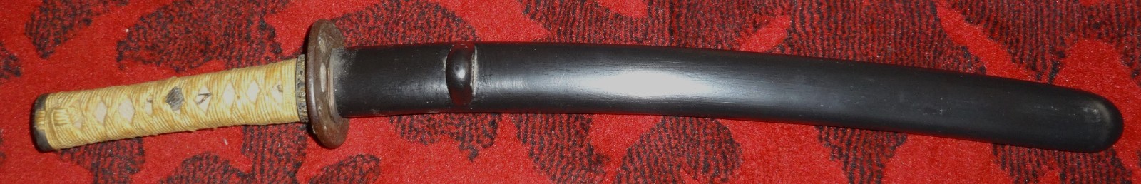 Original Old Japanese Nagamaki style Wak Wild Hamon BIG sword Original Original Old Japanese Nagamaki style Wak Wild Hamon BIG sword Original