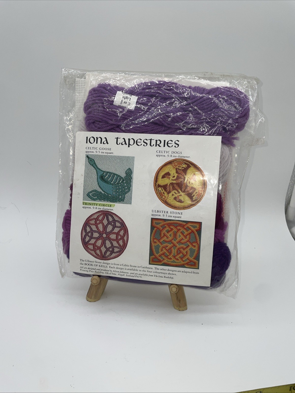 IONA Tapestries Trinity Circle Kit from Scotland 9.8” Diameter New Purple