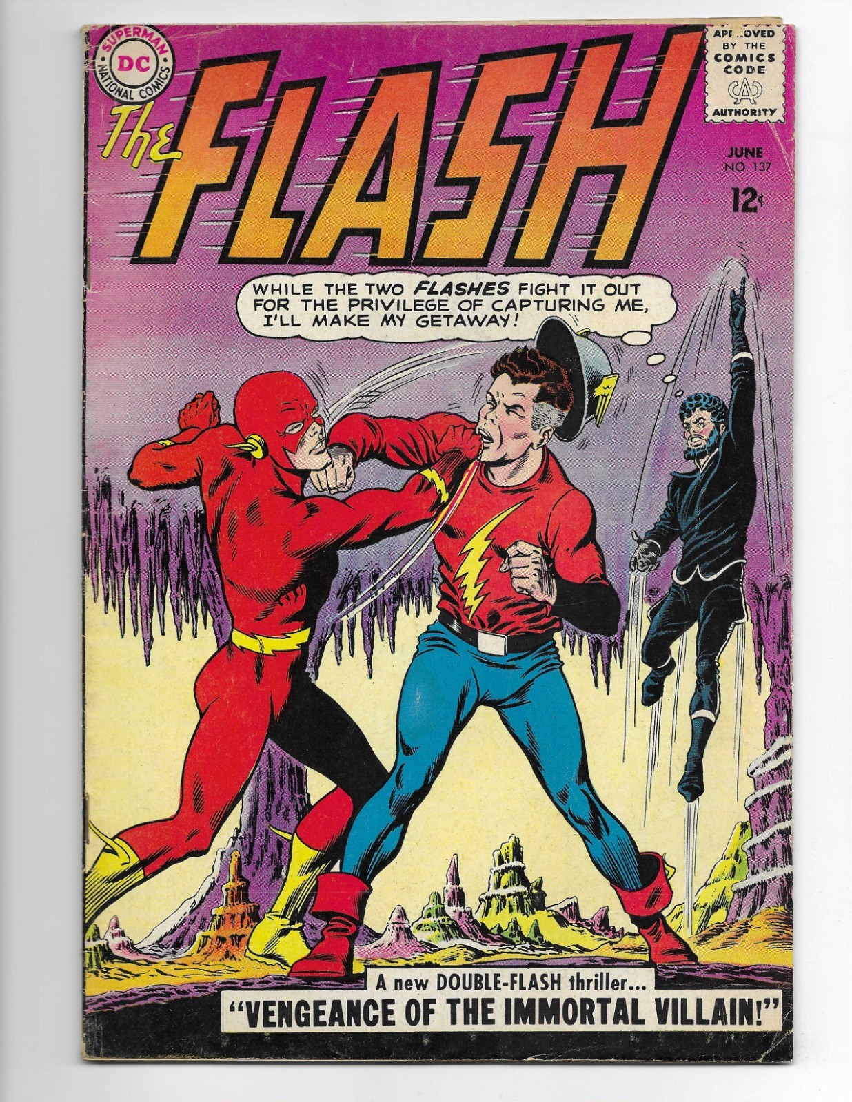 Flash 137 1963 DC Comics VG 4.0 Golden Age Flash 1st Silver Age Vandal Savage