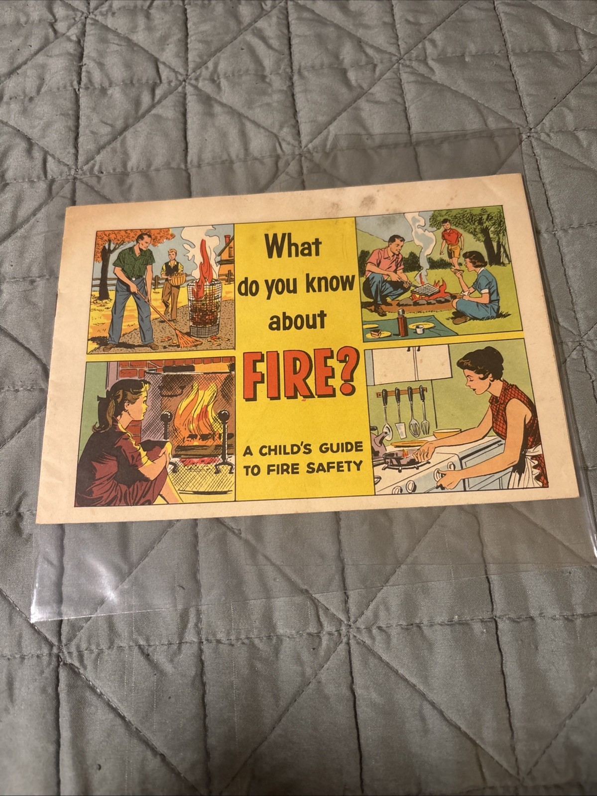 Vtg 1950s Fire Safety Booklet Child’s Guide National Board Underwriters