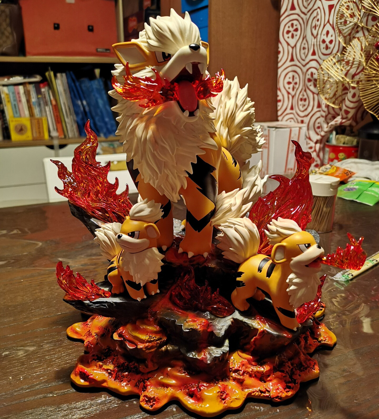PPAP Studio Arcanine Statue Resin Figure Model Collections 30cm