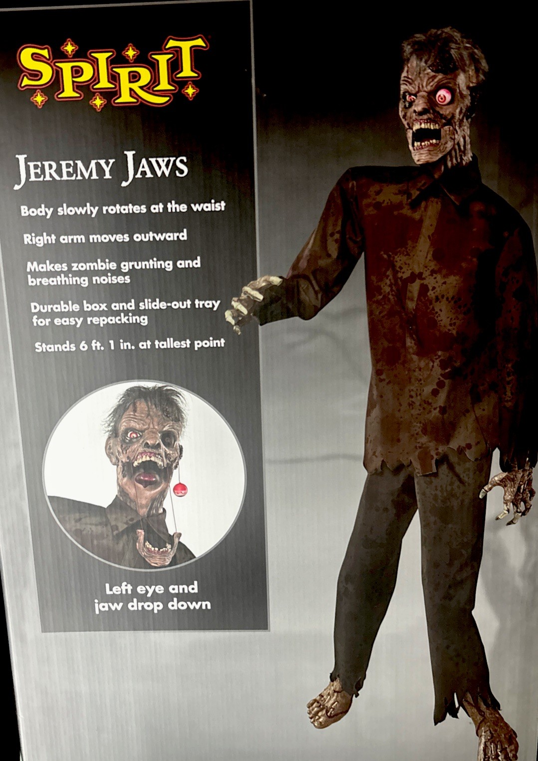 Spirit Halloween 6 Ft 1 In Jeremy Jaws Animatronic Halloween Zombie Prop 2026 Ne Spirit Halloween 6 Ft 1 In Jeremy Jaws Animatronic Halloween Zombie Prop 2026 Ne