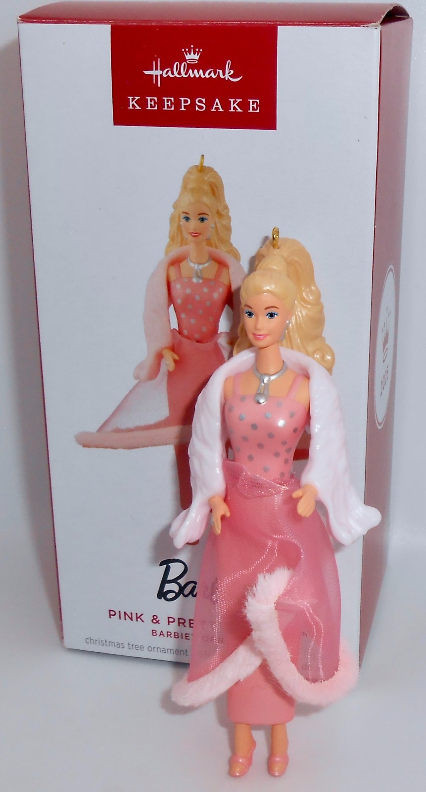 Hallmark Keepsake Christmas Ornament 2025 PINK & PRETTY BARBIE H62