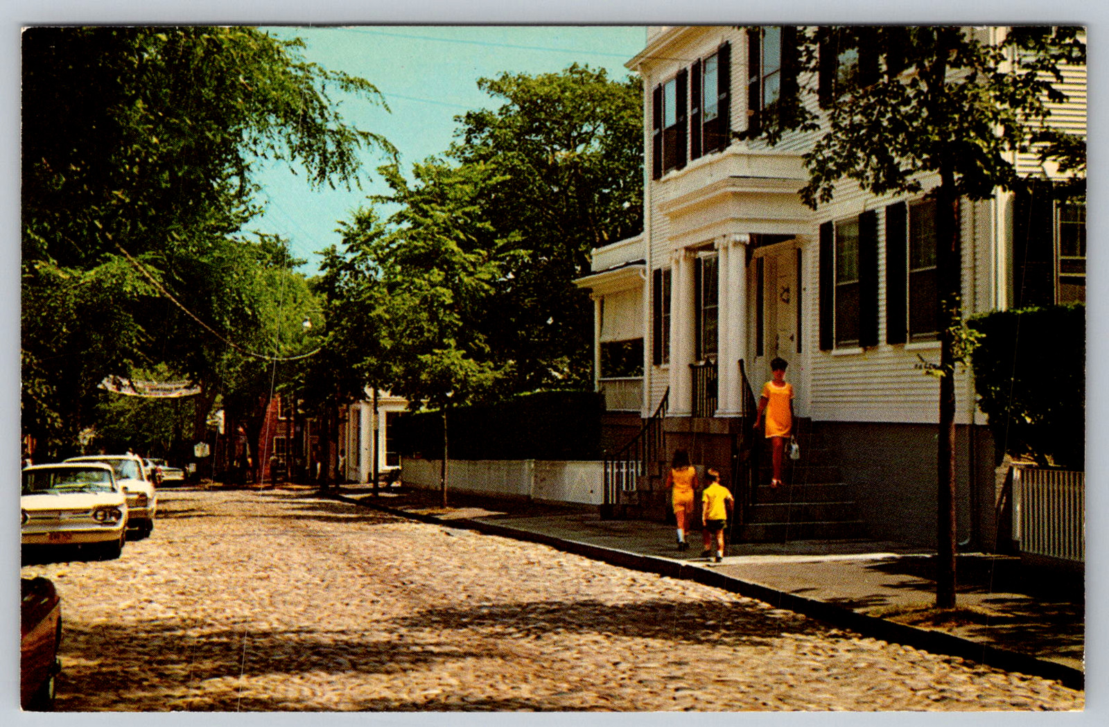 c1960s Nantucket Island Massachusetts Main Street Historic House Postcard