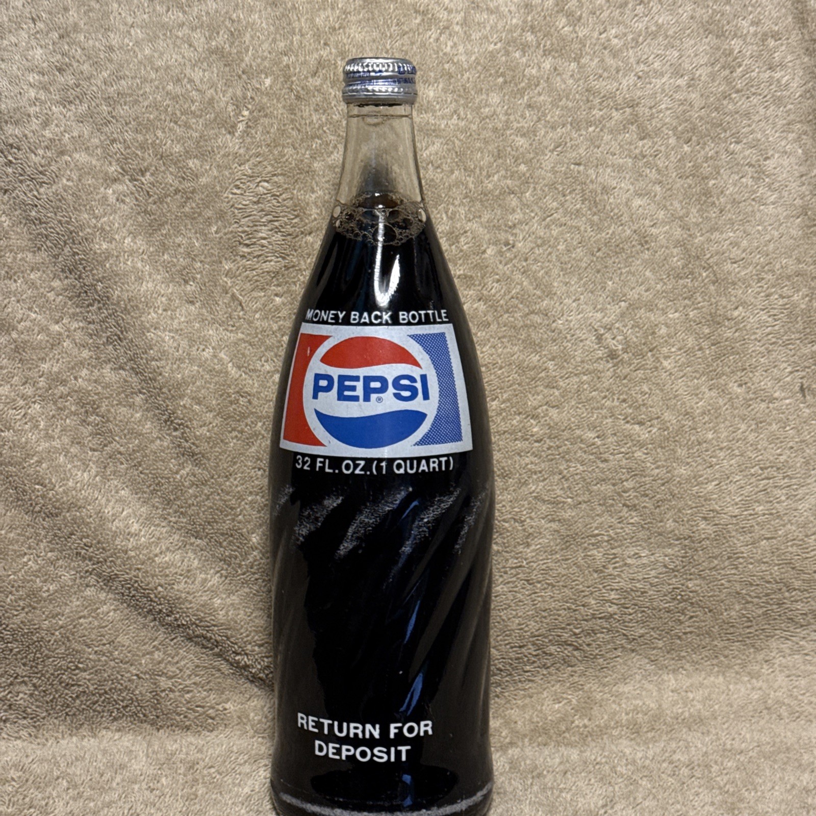 Pepsi 32 Oz Money Back Bottle Vintage Collectible Nostalgic Sealed Unopened 1975