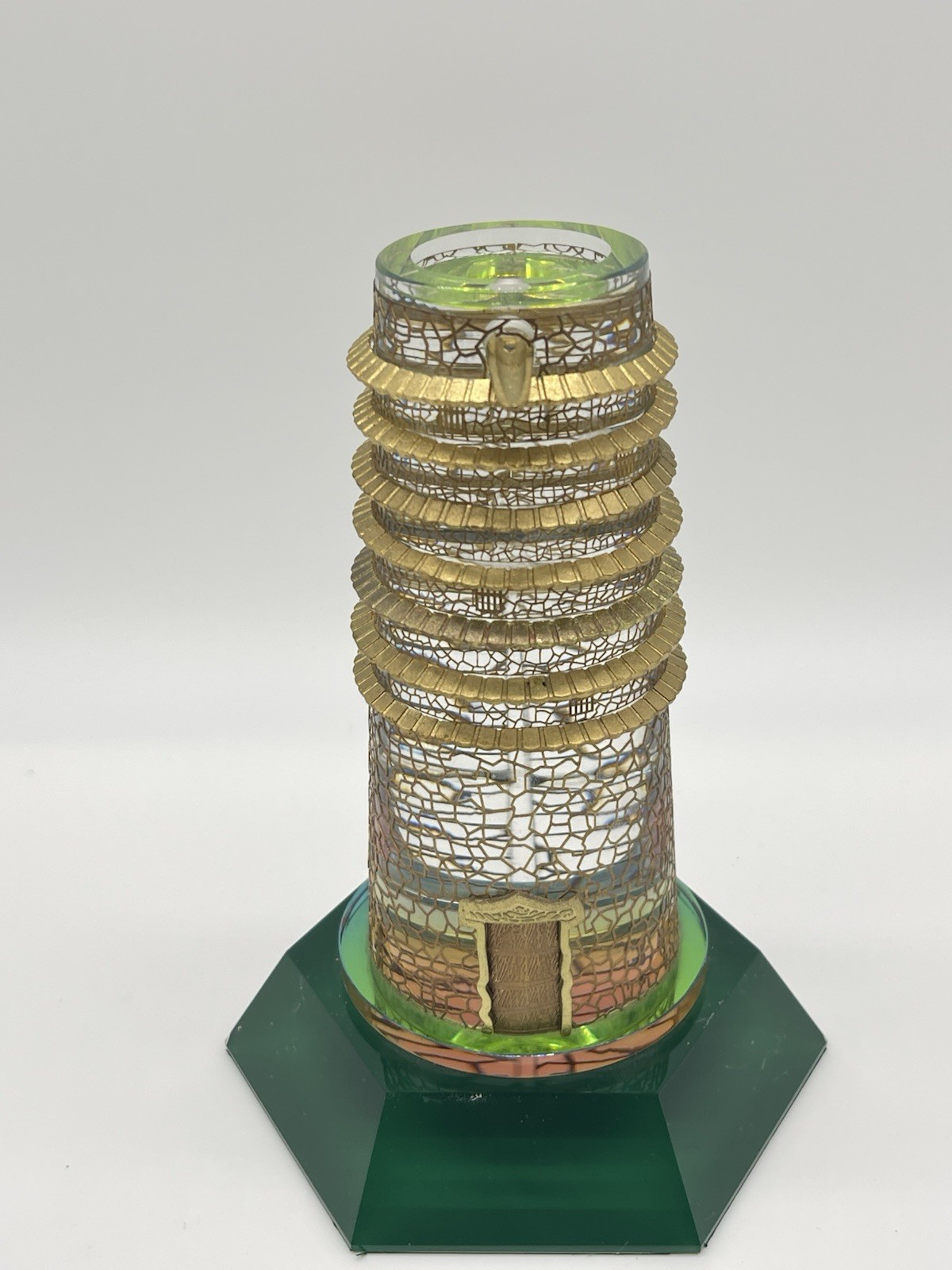 UNIQUE Arabic Art Glass Saudi Arabia Village Water Tower Replica