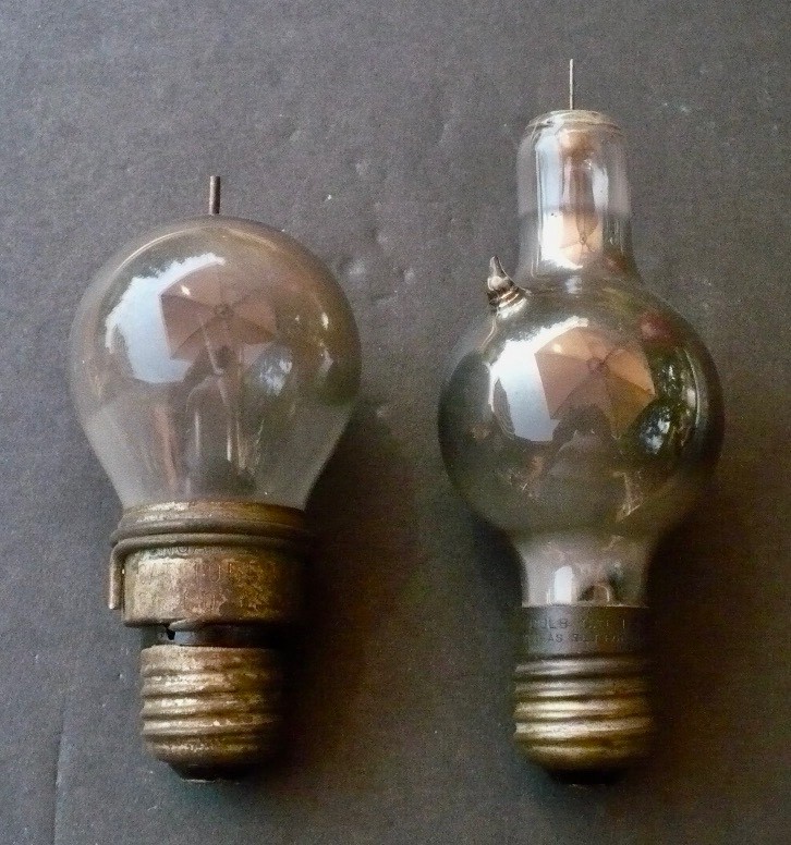 2 ANTIQUE GE/TUNGAR RECTIFIER TUBE VALVE #195528: UNTESTED; FILAMENTS ARE INTACT