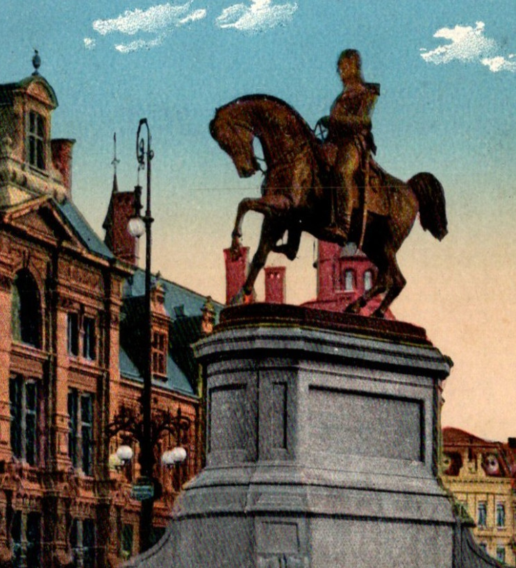 * Antique DB Postcard Leopold I In Antwerp Belgium See Scan Corners