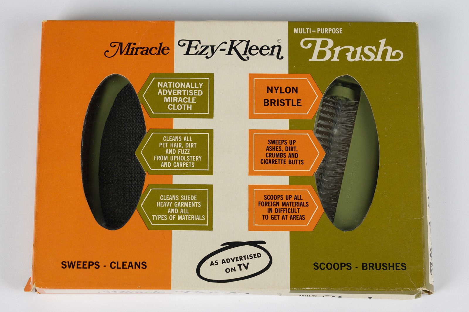 Vintage Miracle EZy-Kleen Brush Lint Remover and Sweeper in Original Box