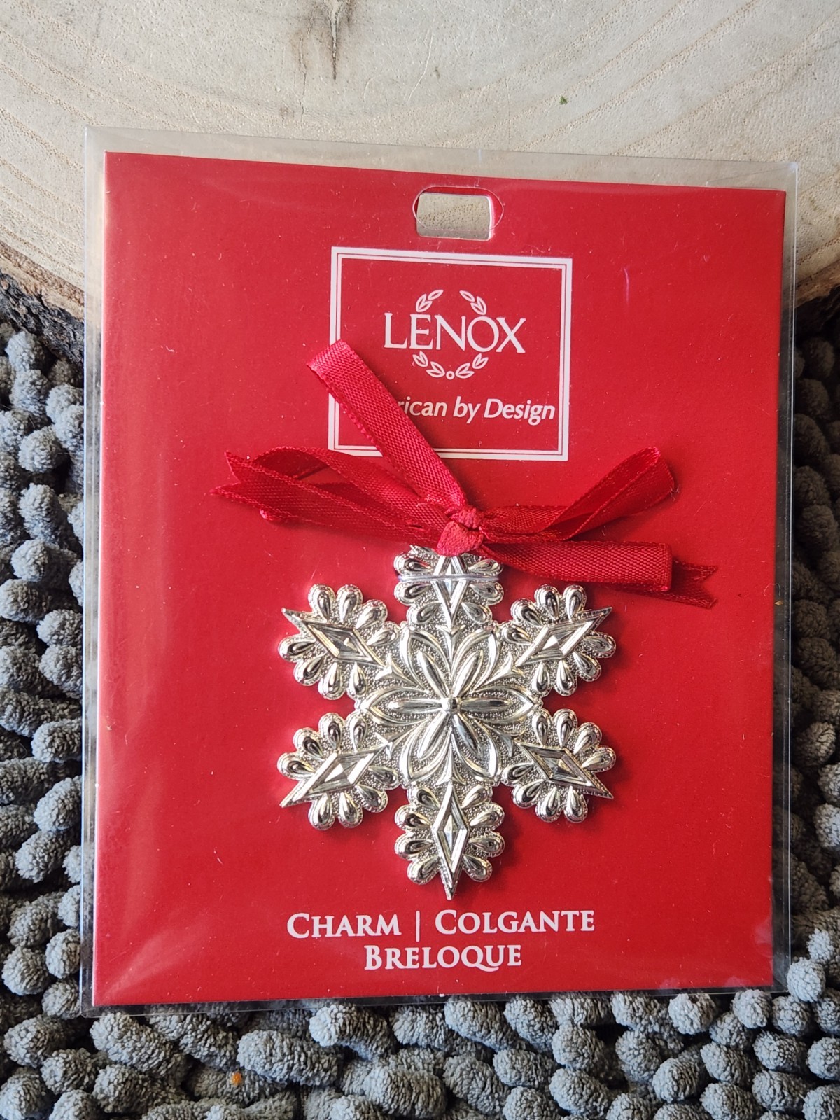 NEW Lenox SNOWFLAKE Charm Ornament 2.5\