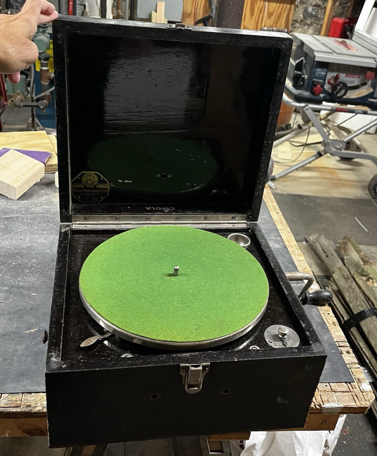 Antique 1900s Cirola Phonograph 1st Portable Phonograph Talking Machine