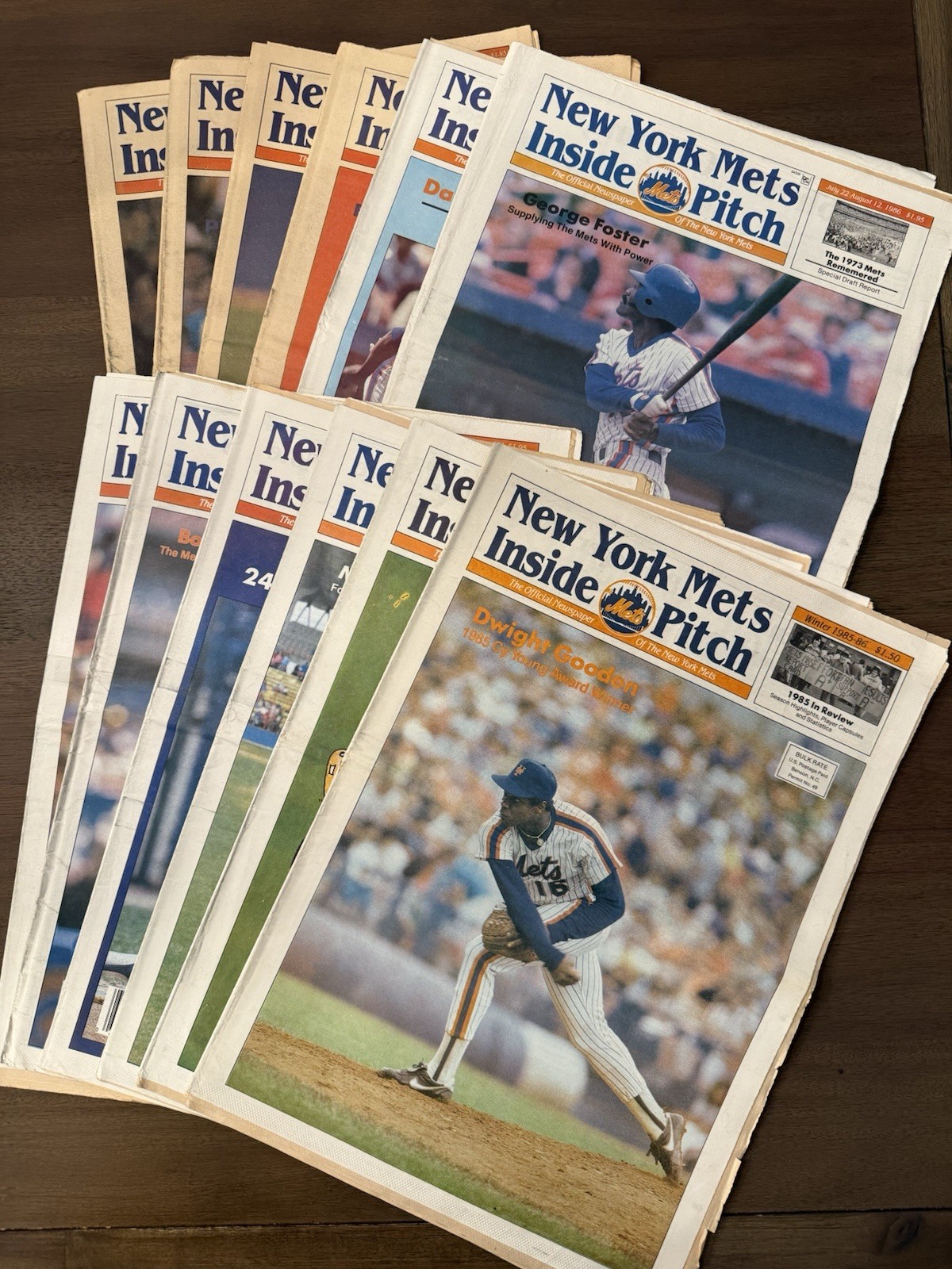 WS Champs New York Mets 1986 Inside Pitch Newspaper Complete Run 12 Issues Rare WS Champs New York Mets 1986 Inside Pitch Newspaper Complete Run 12 Issues Rare