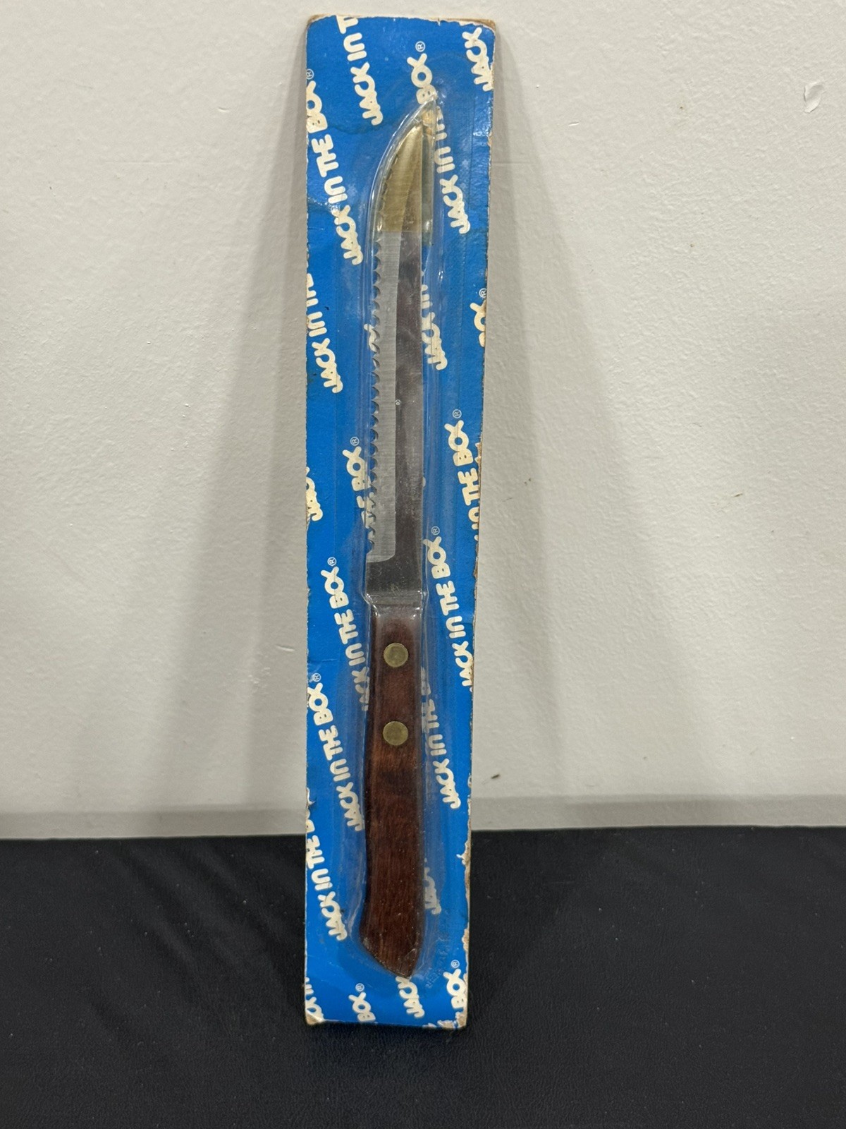 Vintage Jack in the Box Fast Food Restaurant Kitchen Prep Steak Knife NEW