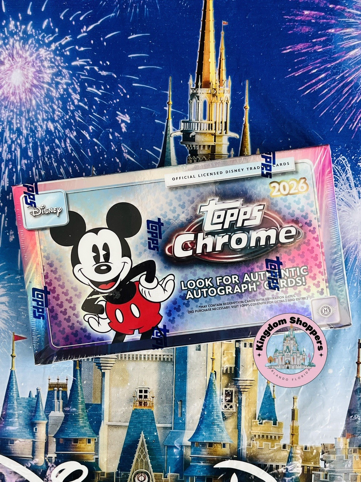2026 TOPPS CHROME DISNEY HOBBY BOX (72 Cards) Brand New Factory Sealed 2026 TOPPS CHROME DISNEY HOBBY BOX (72 Cards) Brand New Factory Sealed
