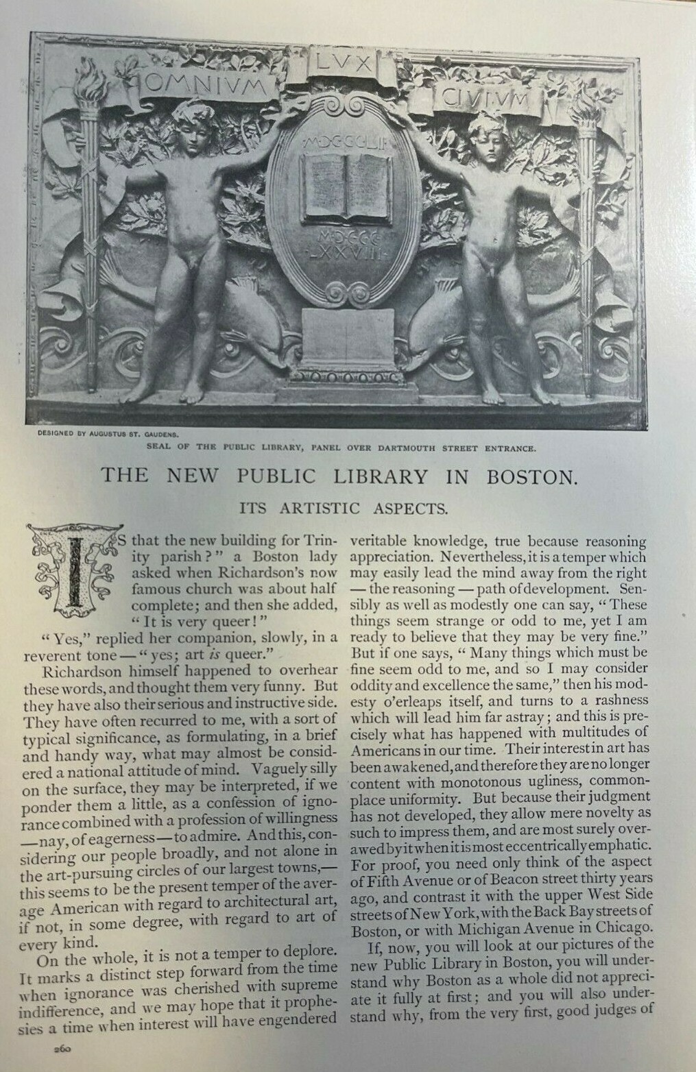 1895 New Boston Public Library illustrated 1895 New Boston Public Library illustrated