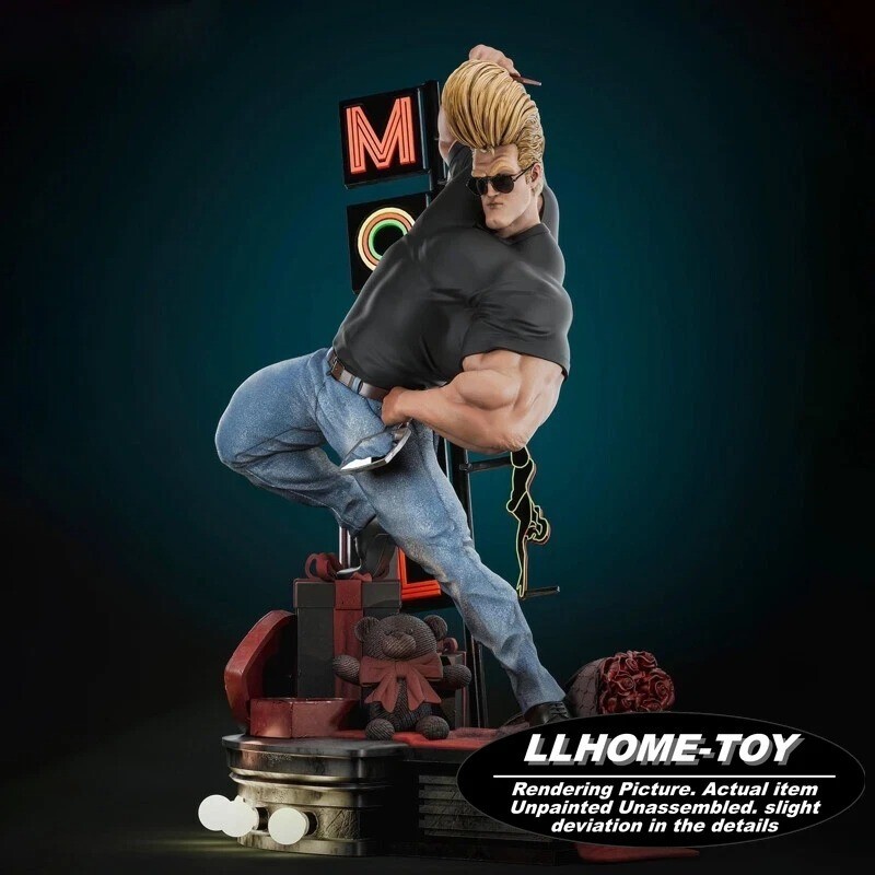 1/6 35cm Johnny Bravo 3D Print Kit Figure Model Unpainted Unassembled GK