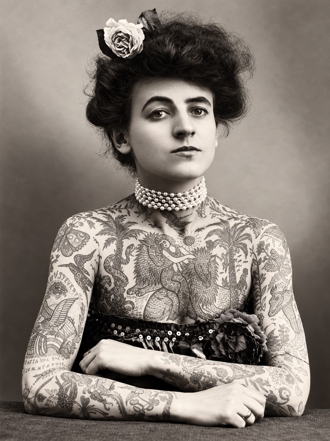 Photo Reprint Maud Wagner Circus Perf. 1st American Female Tattoo Artist 8x10 Photo Reprint Maud Wagner Circus Perf. 1st American Female Tattoo Artist 8x10