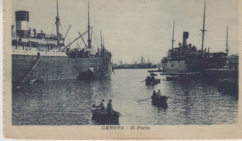 Italy. Genoa Genova. Il Porto Port Ships, Boats Ed E. Bonas - Nervi  #861 c1920