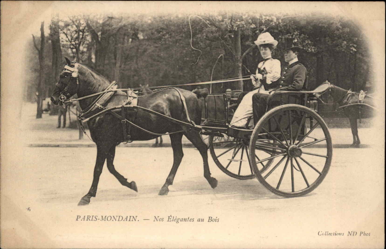 Women\'s Right Woman Coach Driver in Paris Mondain c1910 Postcard
