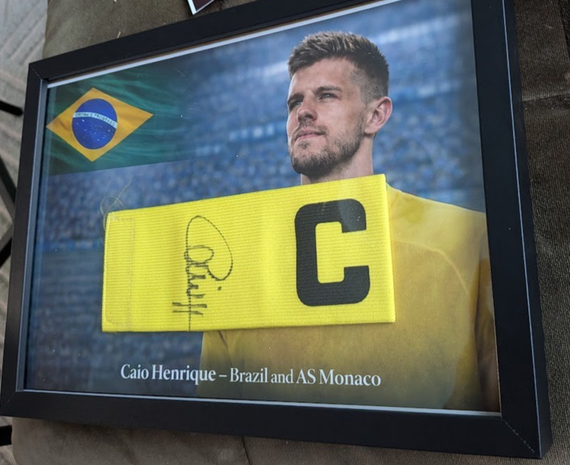Caio Henrique Brazil Signed Captain Bandage - Brazil Signed Captain Bracelet Caio Henrique Brazil Signed Captain Bandage - Brazil Signed Captain Bracelet