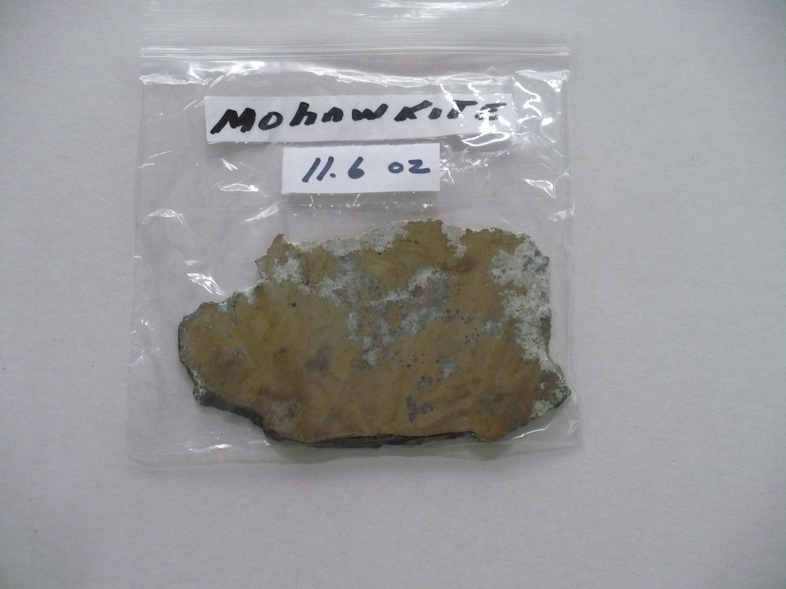 Mohawkite 11.6 oz Thin Cut with Snow Flake Markings.