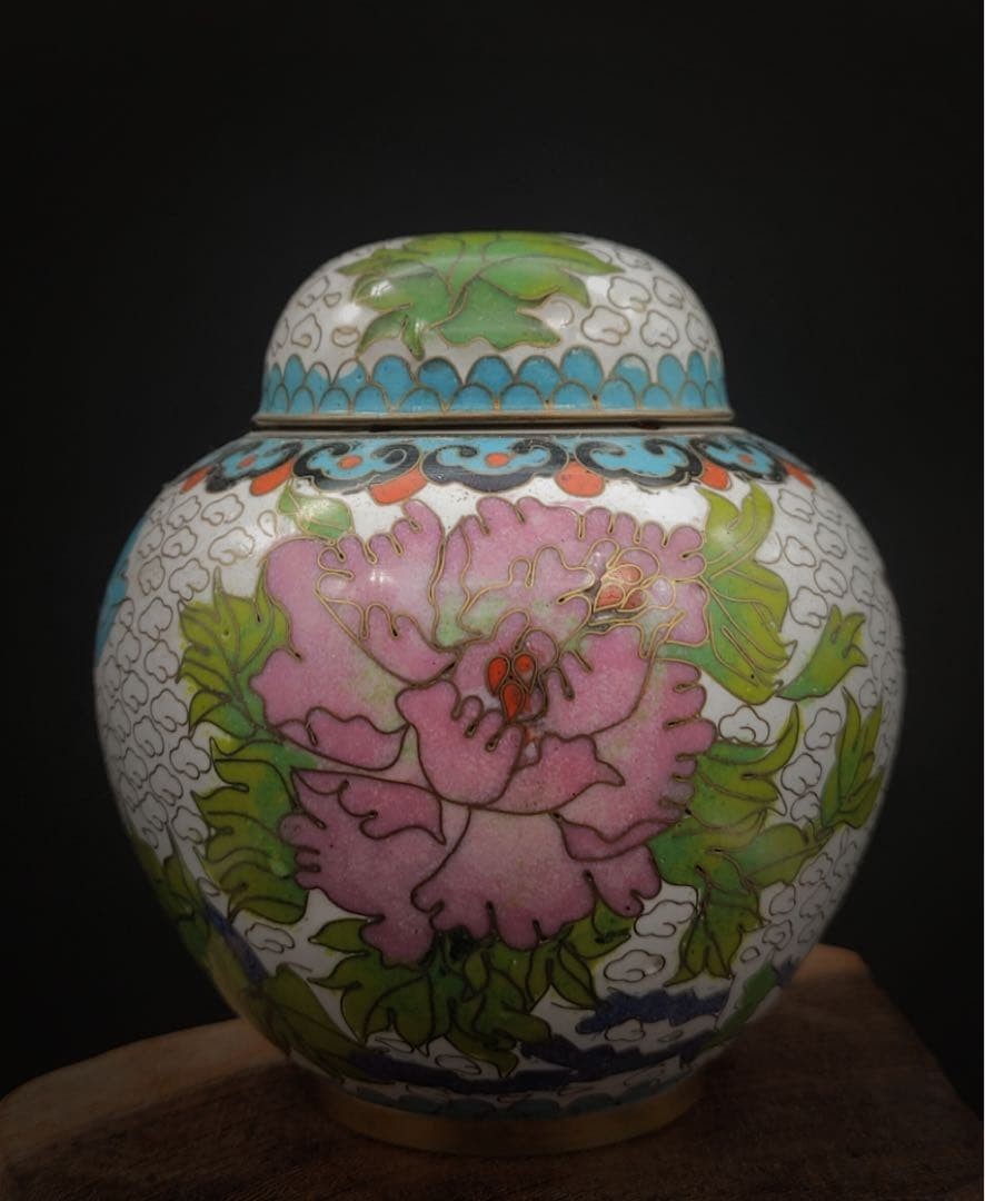 Chinese Antique Toy Jingtai Indigo Flower Bird Crest White Background