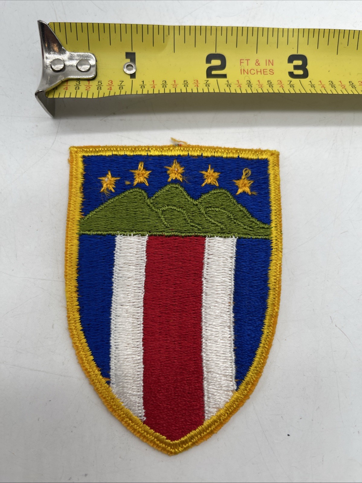Vintage Older Costa Rican Military Civic Guard Cut Costa Rica ~2.5”x3.5” Sew On
