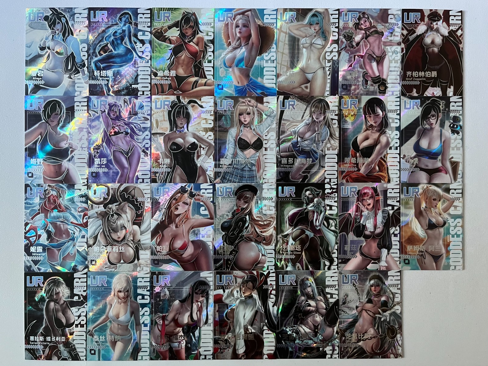 Goddess Story Carnival 2 Crazy Party Waifu Complete 27 UR Card Set Lot - NM