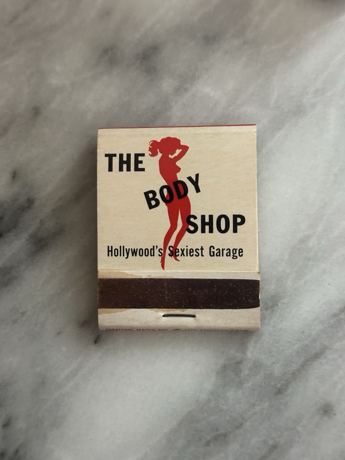 1960s Body Shop Sunset Strip Hollywood Burlesque Matchbook Los Angeles LA  CA