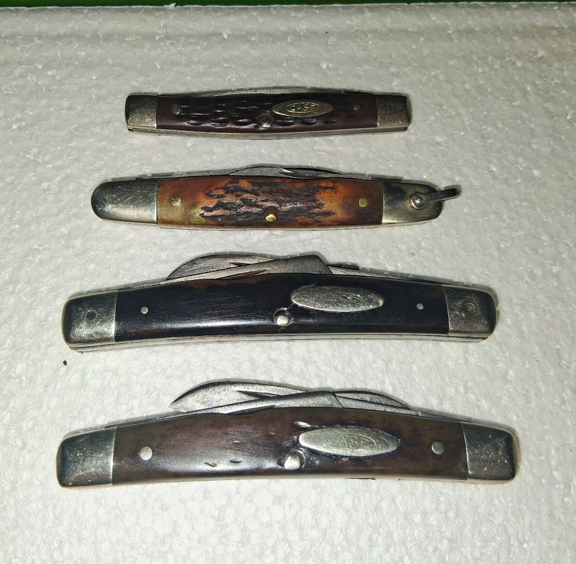 Lot Of Case XX Vintage Folding Knives In Varies Conditions Lot Of Case XX Vintage Folding Knives In Varies Conditions