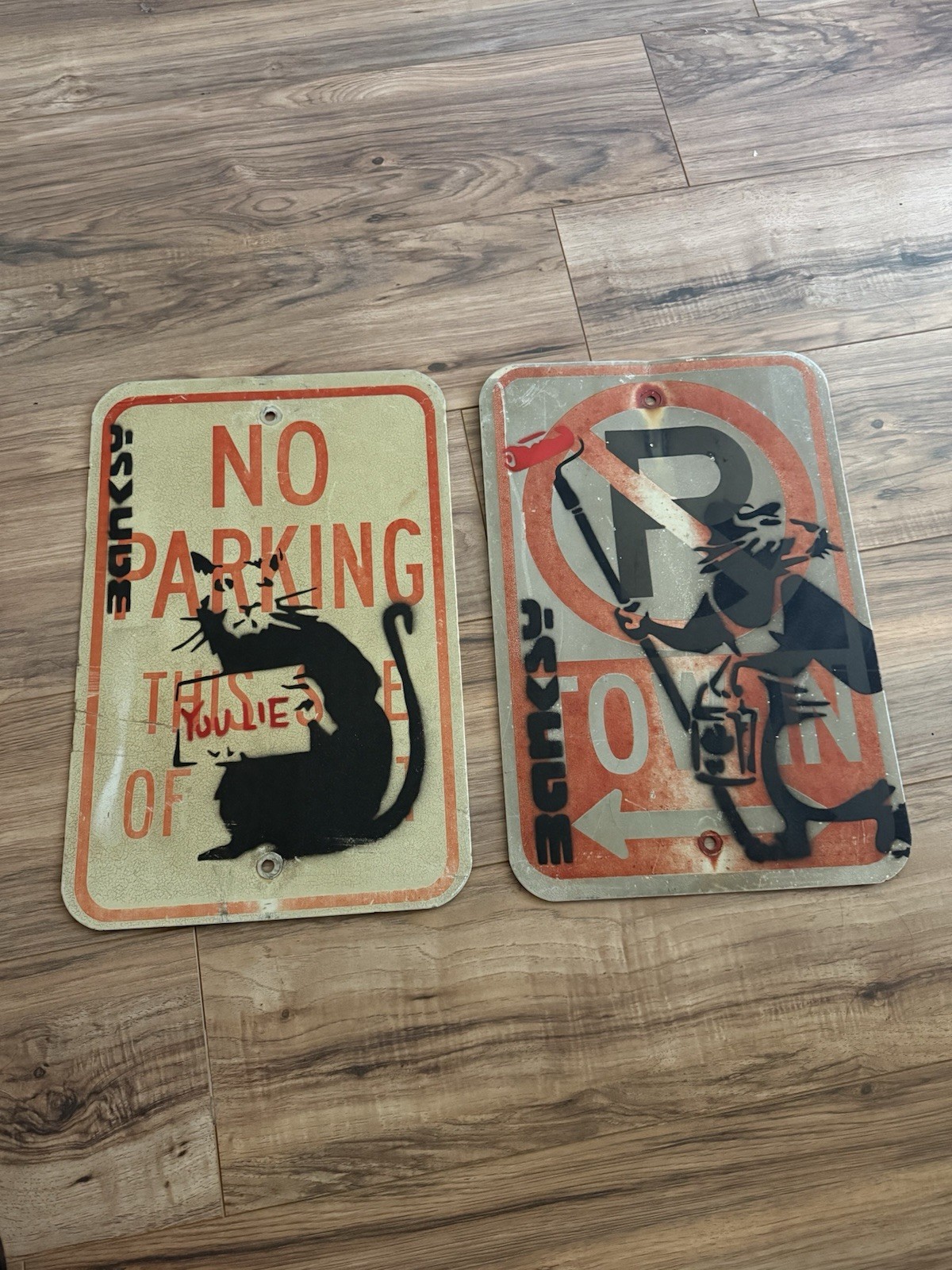 BANKSY STREET SIGNS ORIGINALS BUNDLE