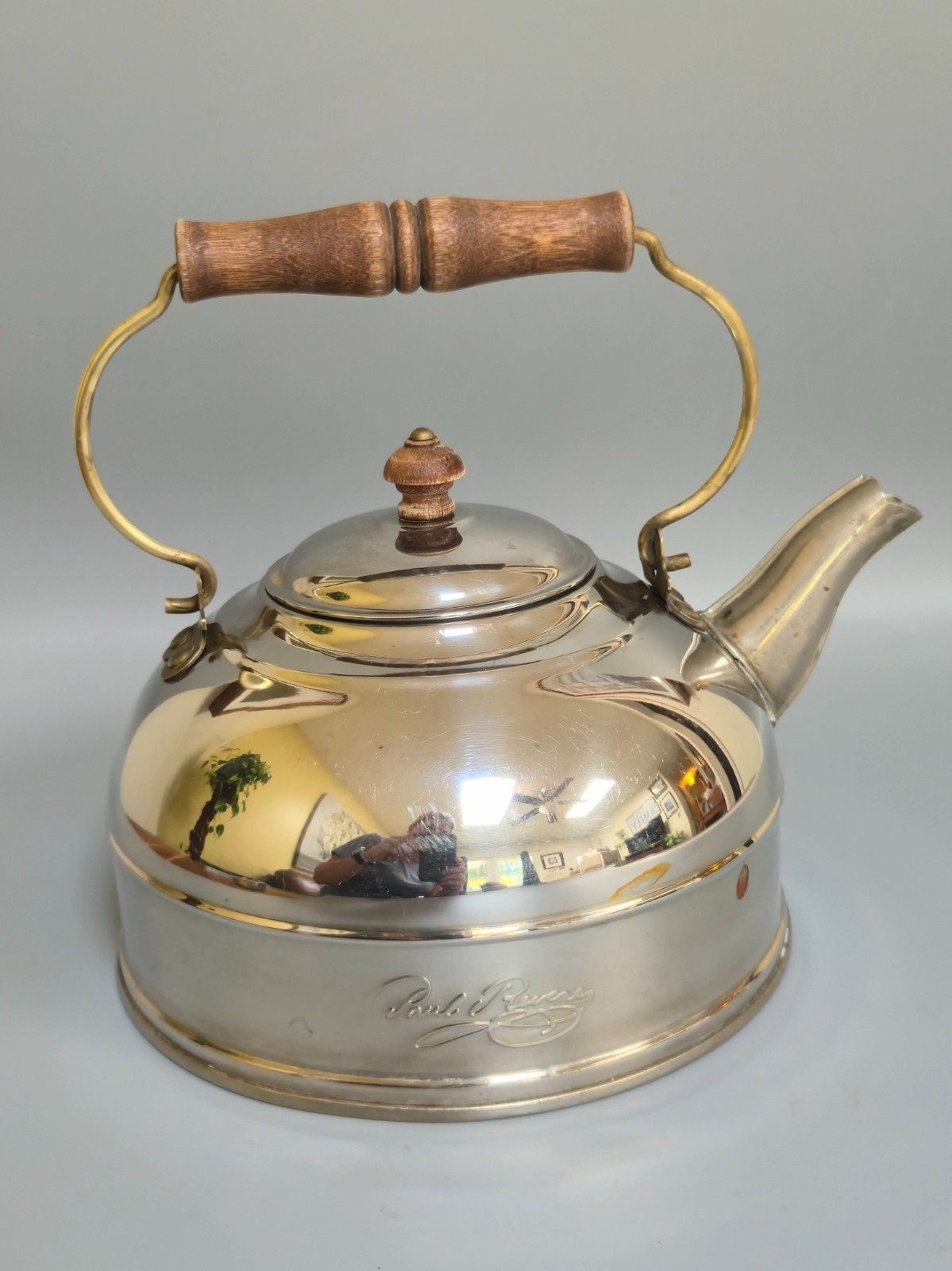 Vintage 1983 Paul Revere Signature Series Tea Kettle - Rome NY Copper Bottom Vintage 1983 Paul Revere Signature Series Tea Kettle - Rome NY Copper Bottom