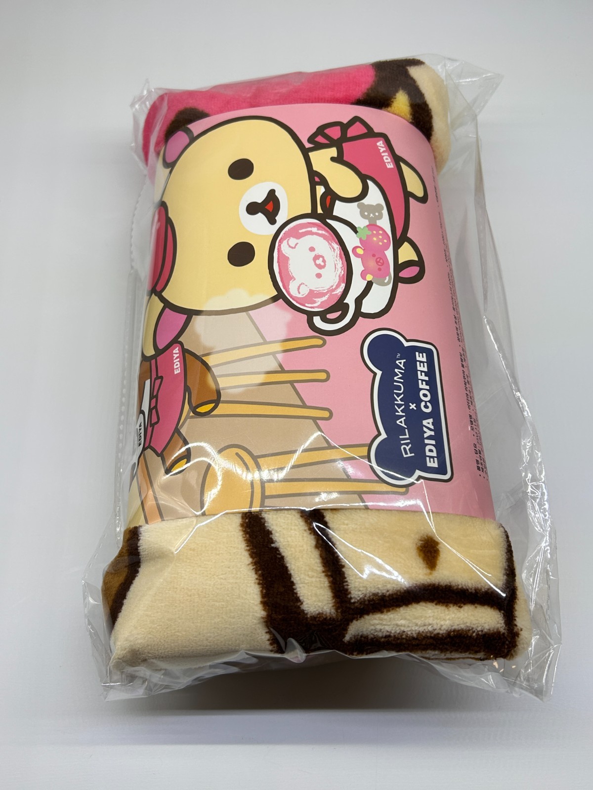 EDIYA Coffee Cafe Rilakkuma Korilakkuma Blanket Soft Fleece Korea Collaboration
